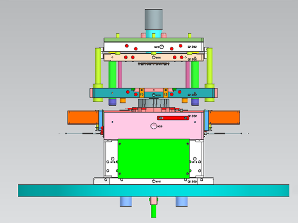 转盘式环氧树脂注塑模具安装以及开模示意图